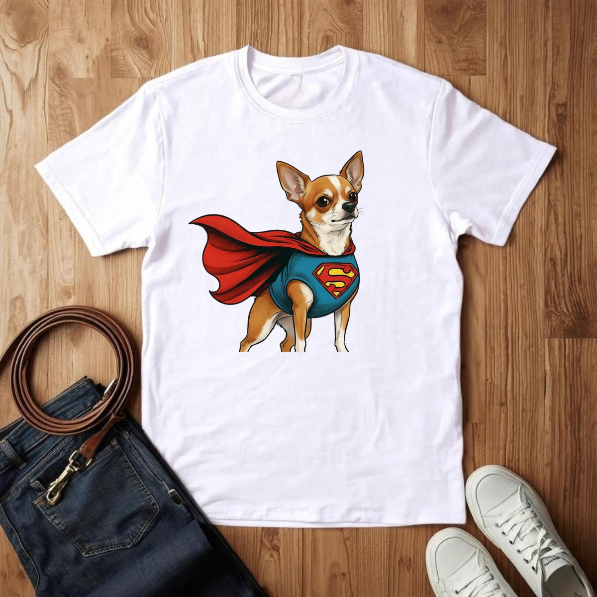 Superman Chihuahua- T-Shirt
