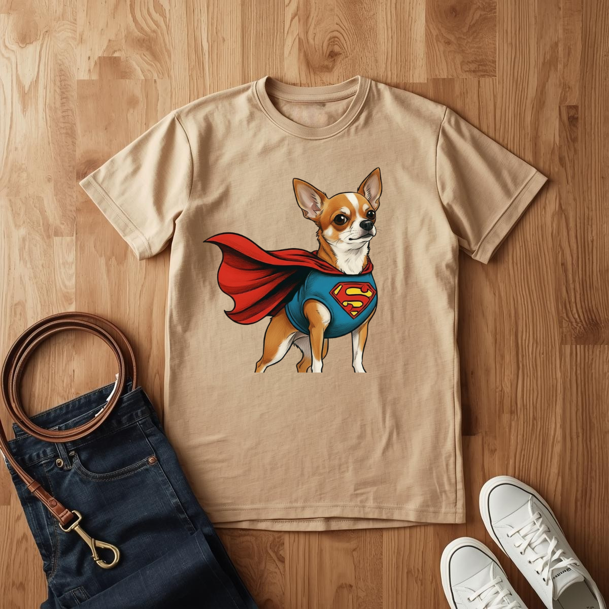 Superman Chihuahua- T-Shirt