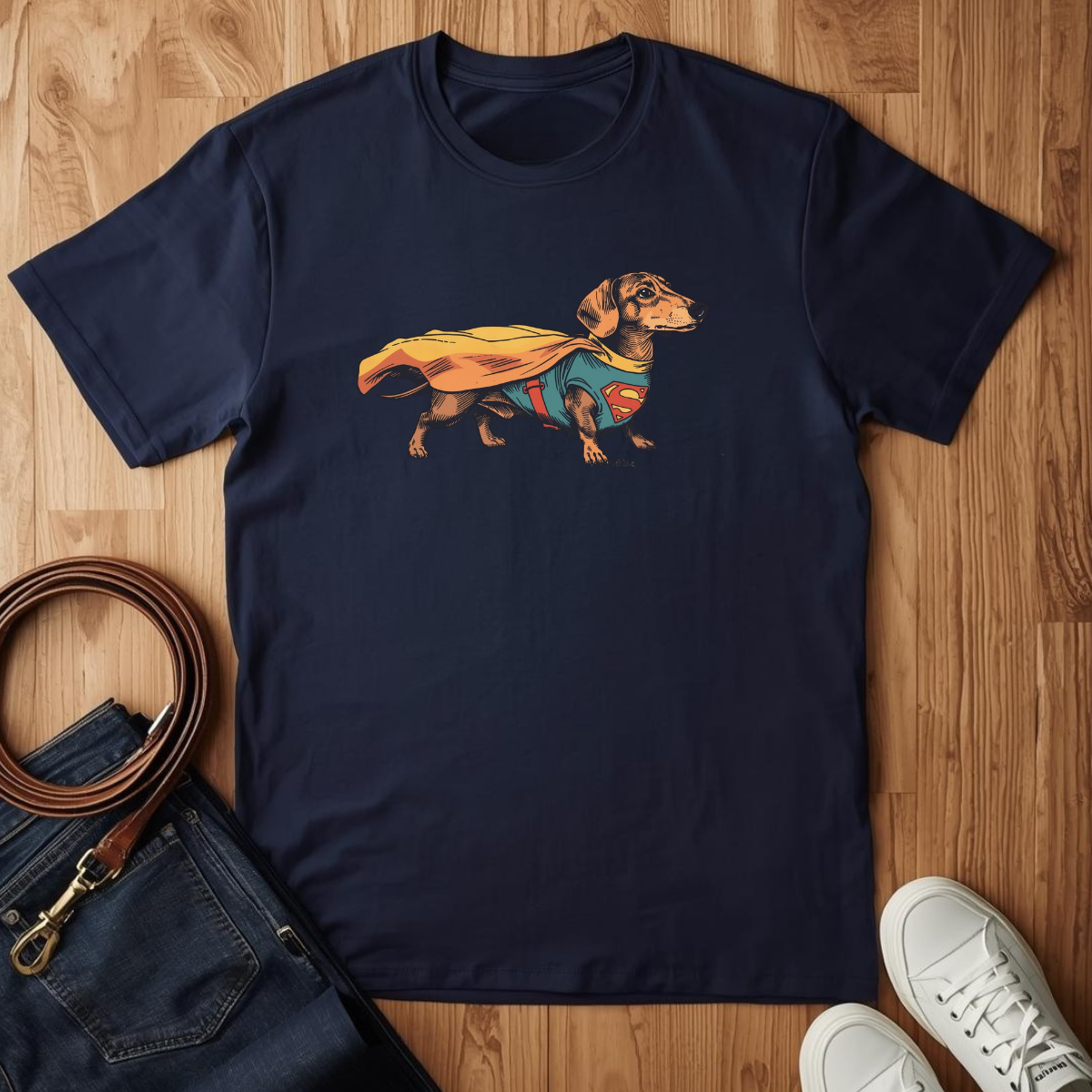 Dachshund Superman - T-Shirt