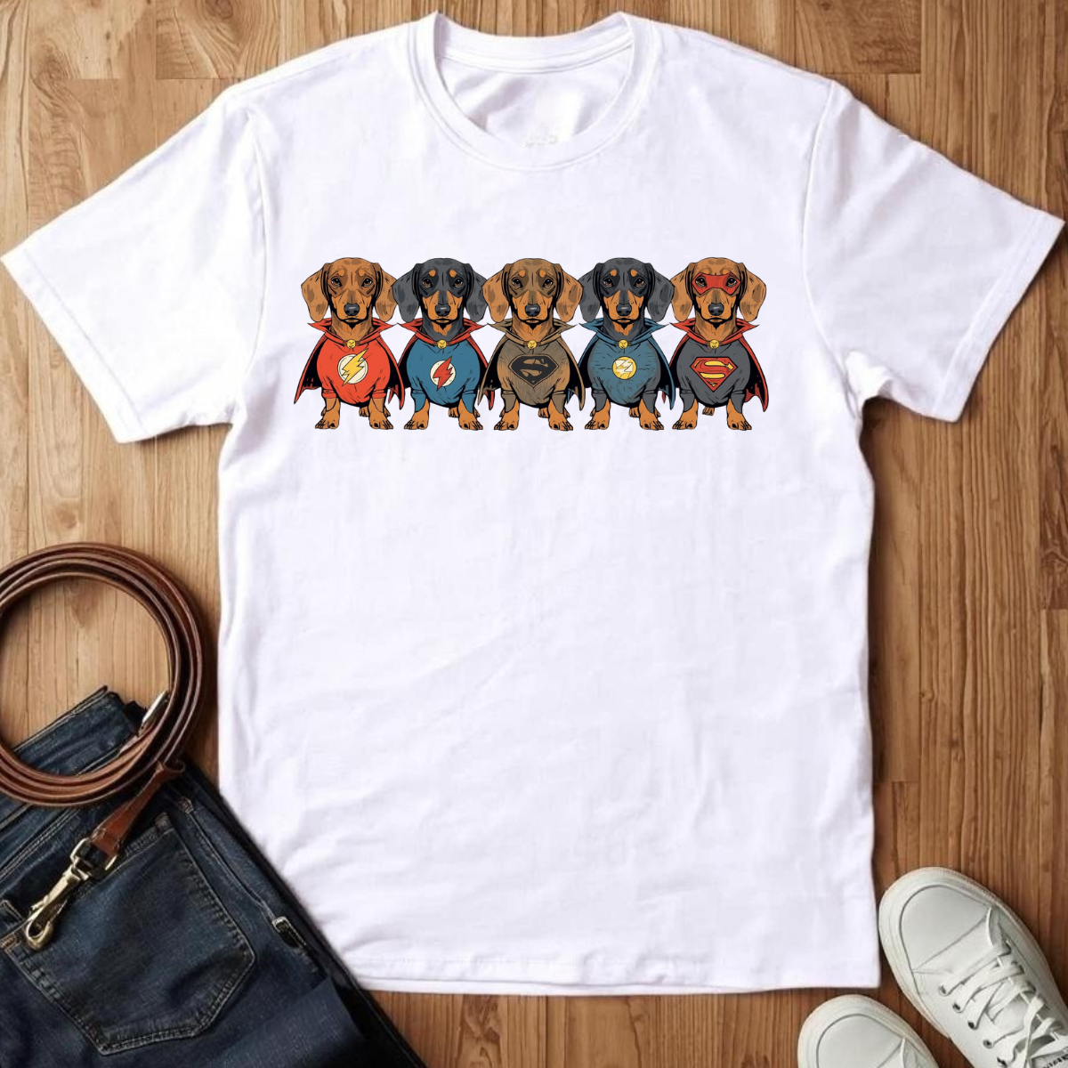 Dachshund Super Squad - T-Shirt
