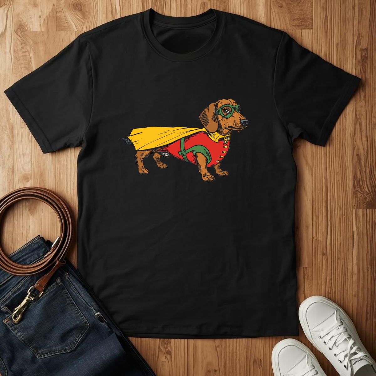 Dachshund Hero- T-Shirt