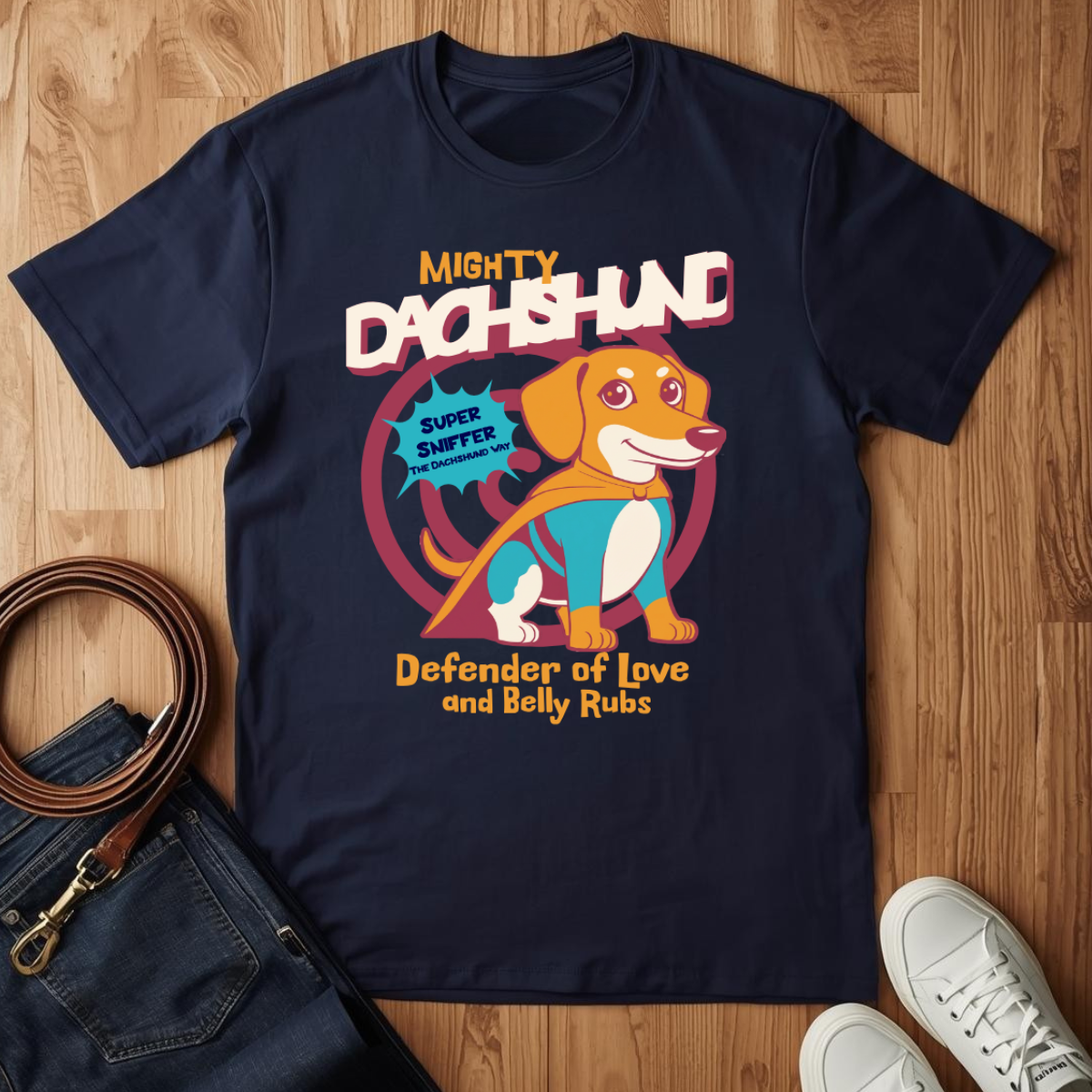 Mighty Dachshund- T-Shirt