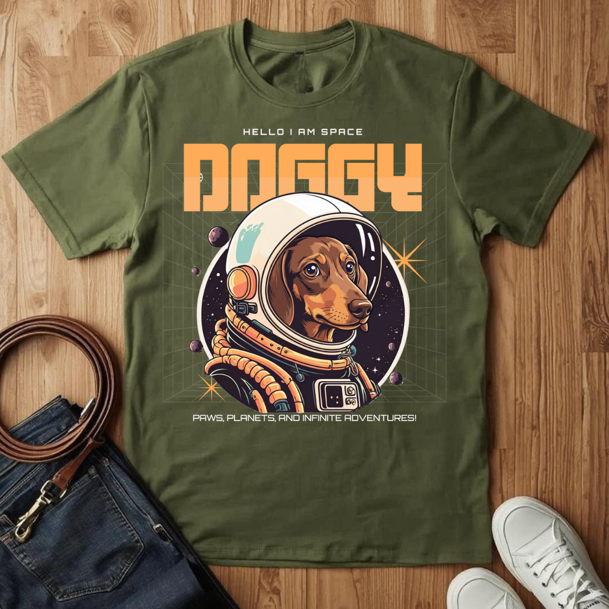 Space Doggy- T-Shirt