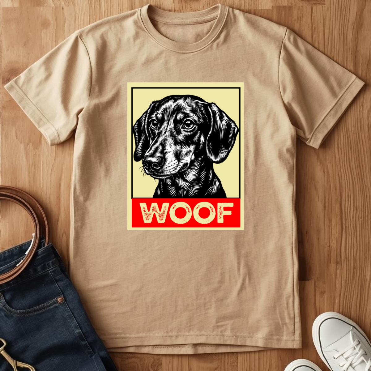 Woof Doxie- T-Shirt