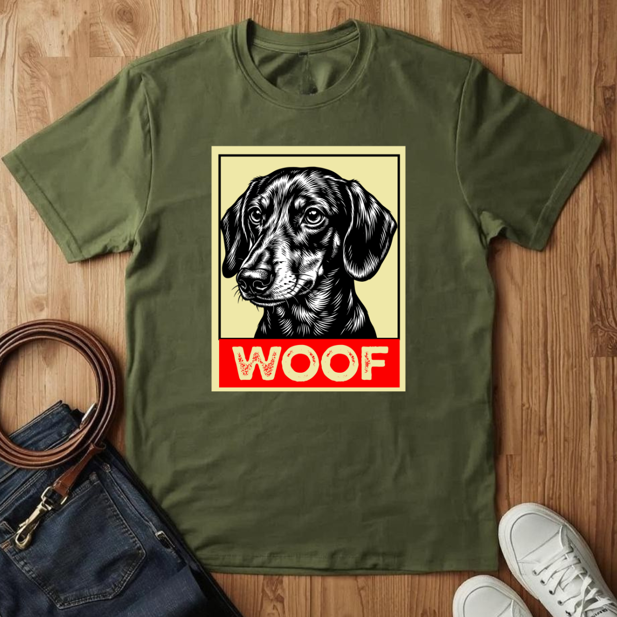Woof Doxie- T-Shirt