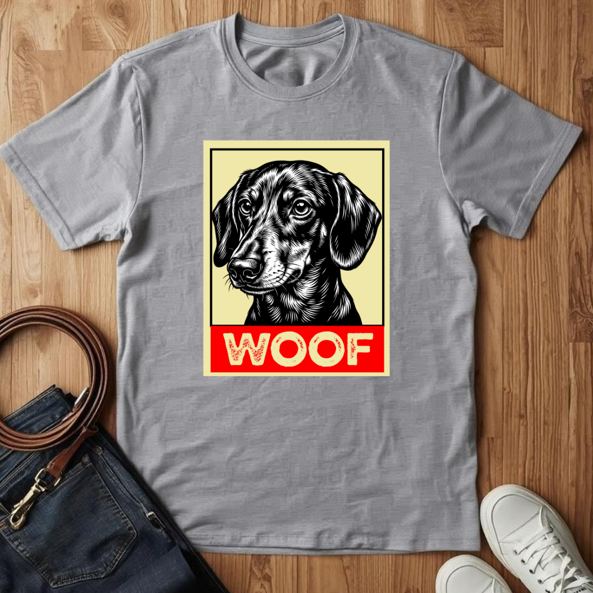 Woof Doxie- T-Shirt