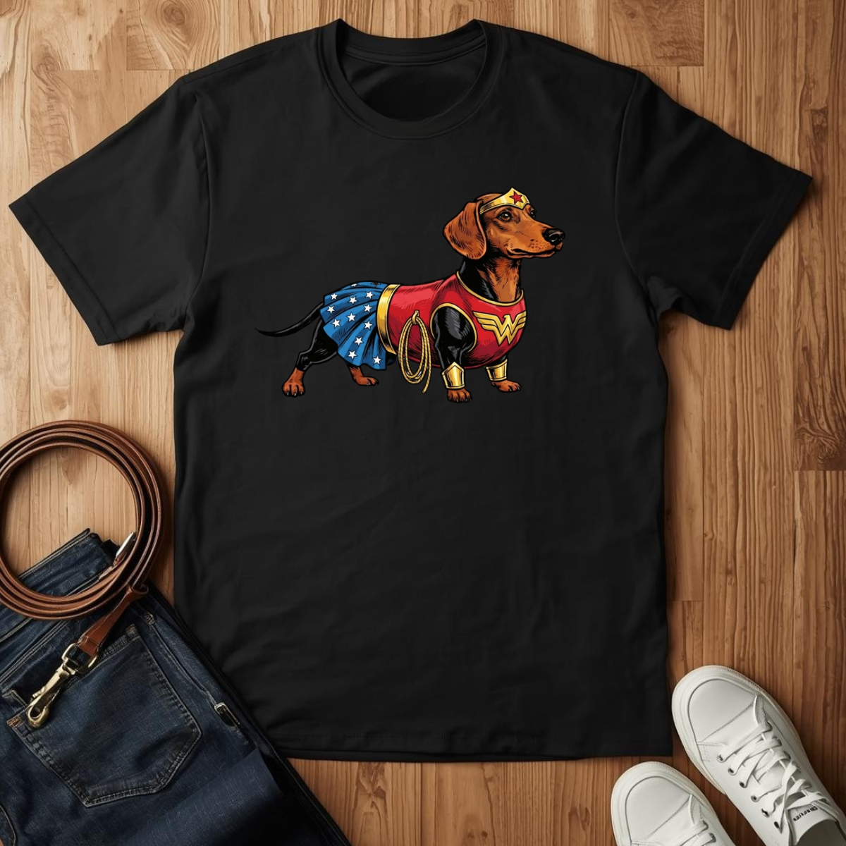 Wonder Dachshund- T-Shirt