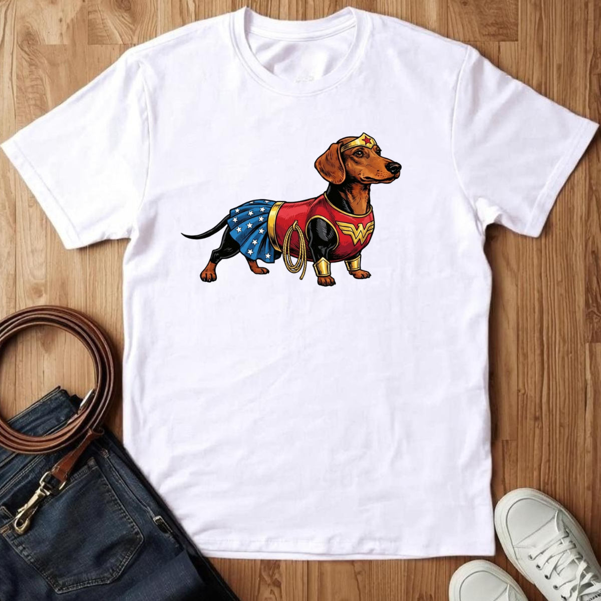 Wonder Dachshund- T-Shirt