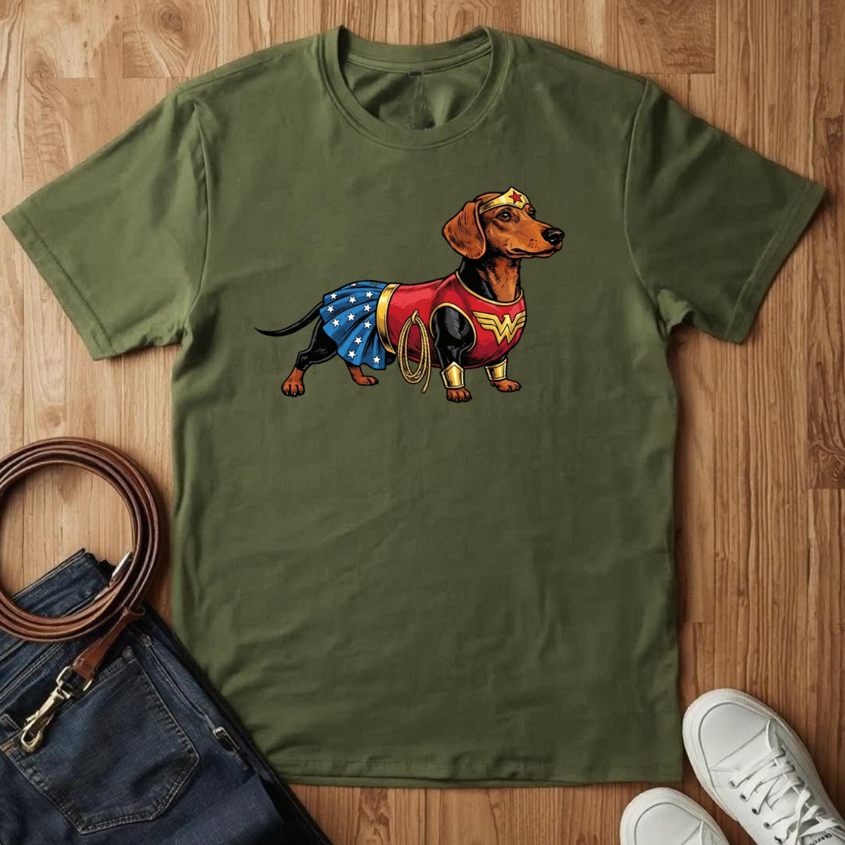 Wonder Dachshund- T-Shirt