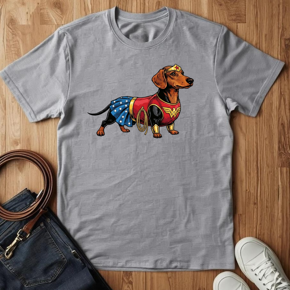 Wonder Dachshund- T-Shirt
