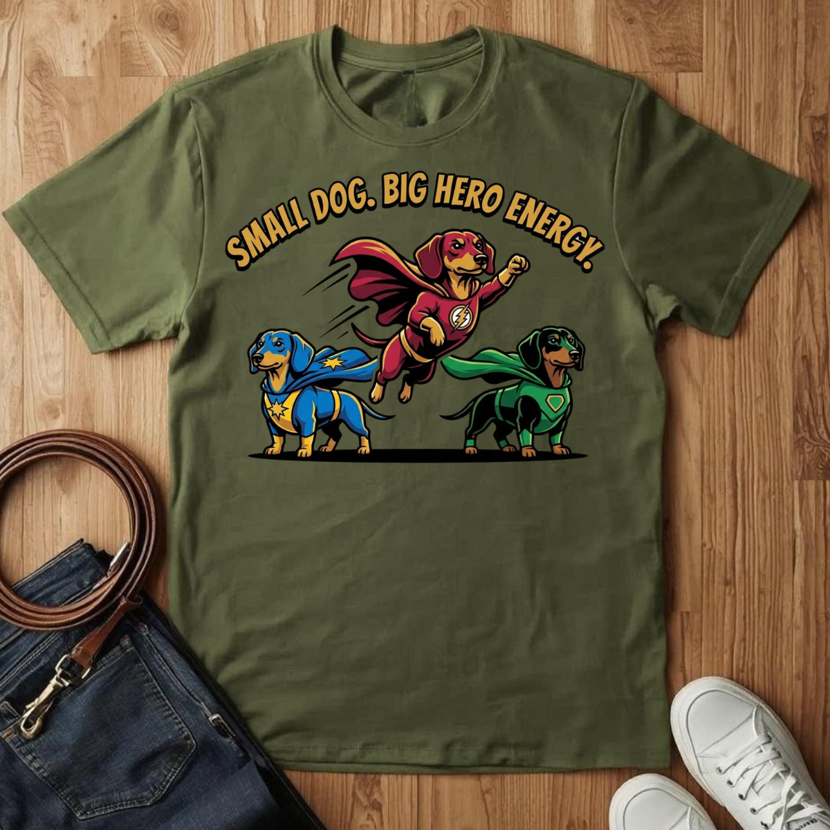 Small Dog Energy- T-Shirt