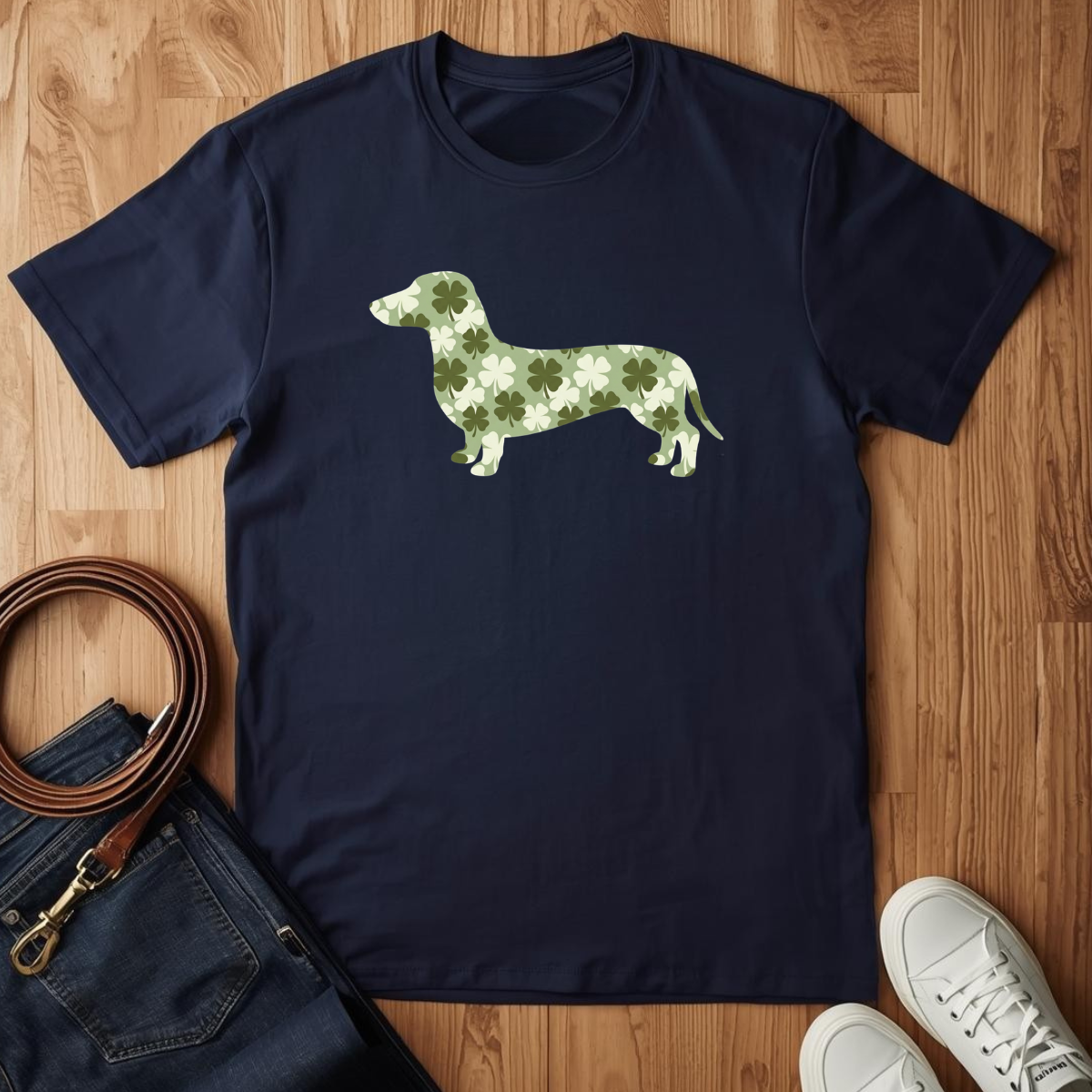 Dachshund Clovers- T-Shirt