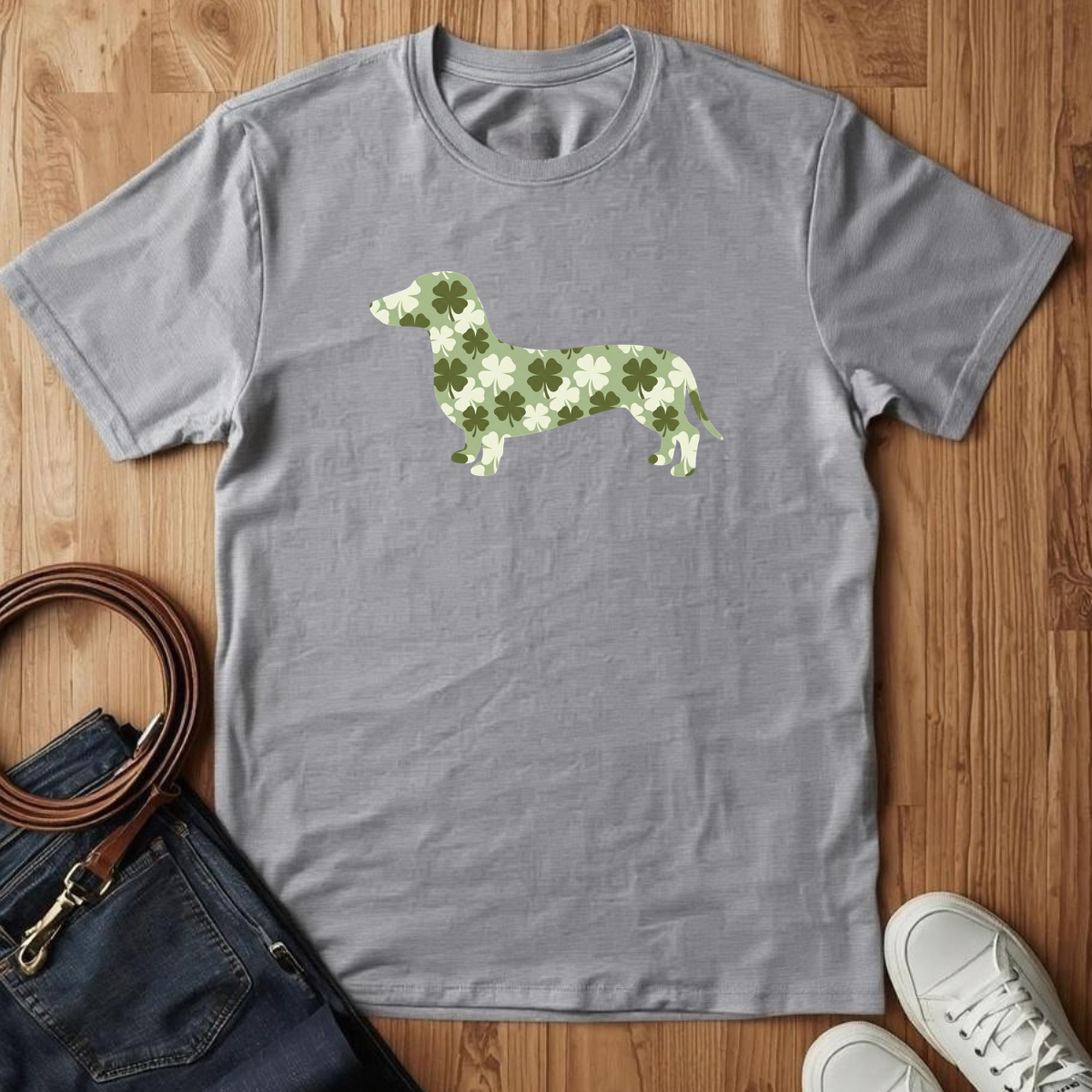 Dachshund Clovers- T-Shirt