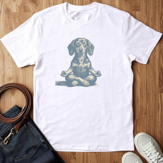Meditating Doxie- T-Shirt