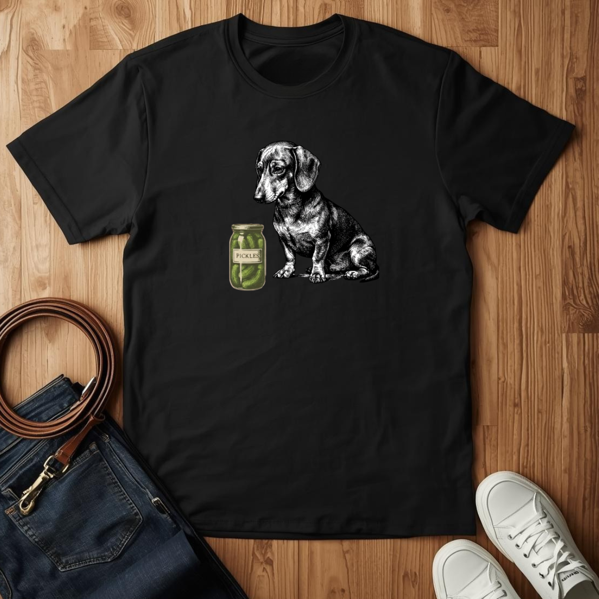 Dachshund Pickle- T-Shirt
