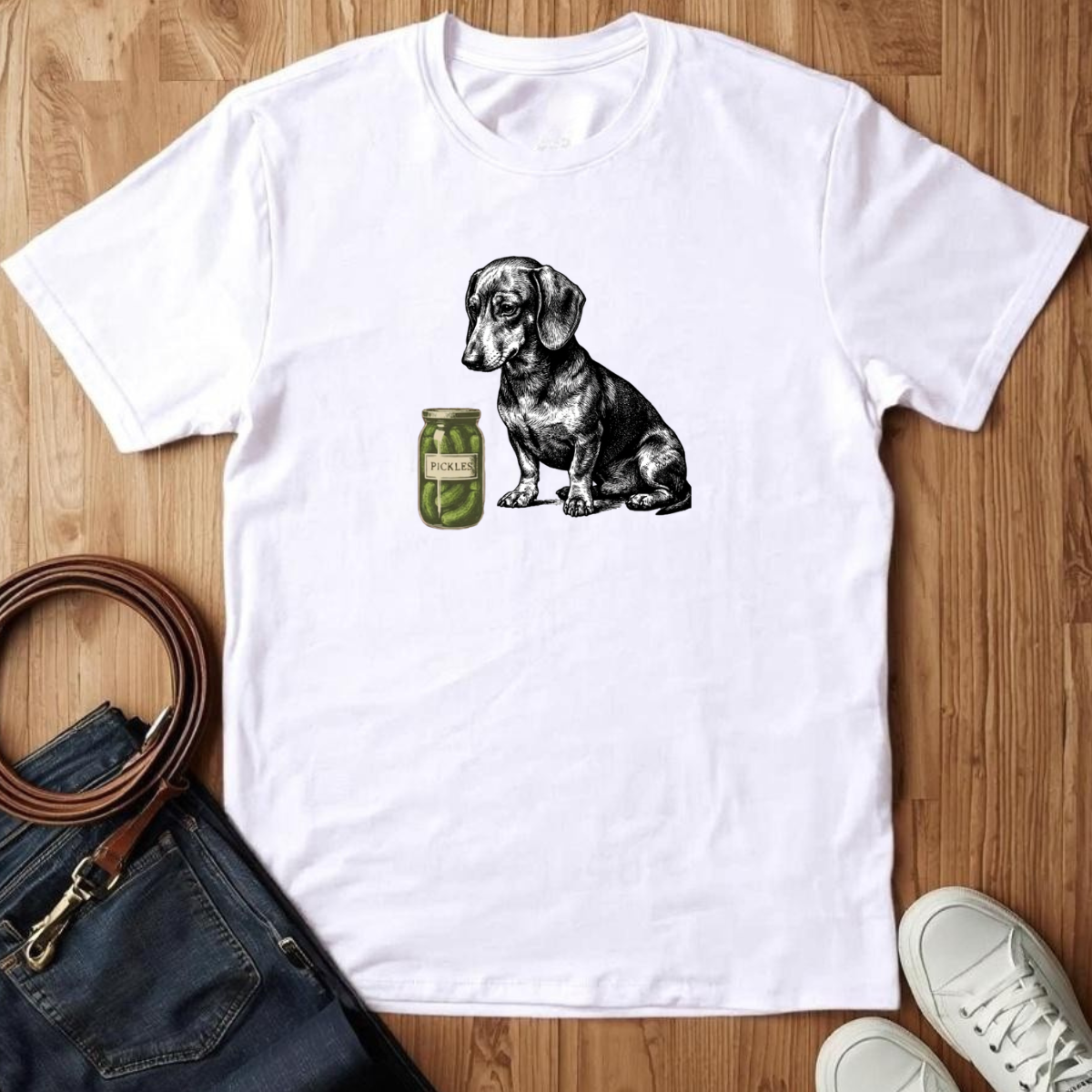 Dachshund Pickle- T-Shirt