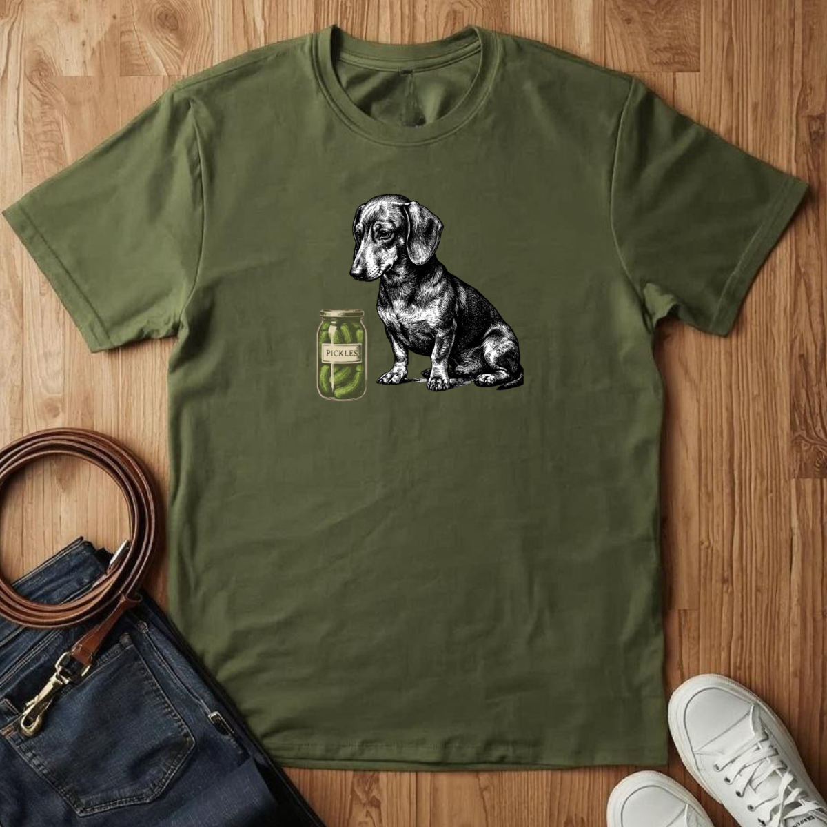 Dachshund Pickle- T-Shirt