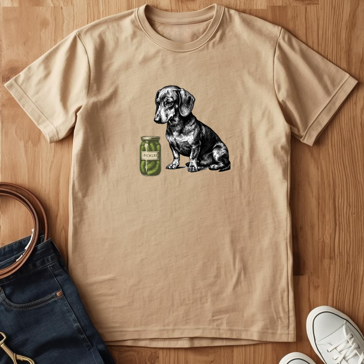 Dachshund Pickle- T-Shirt