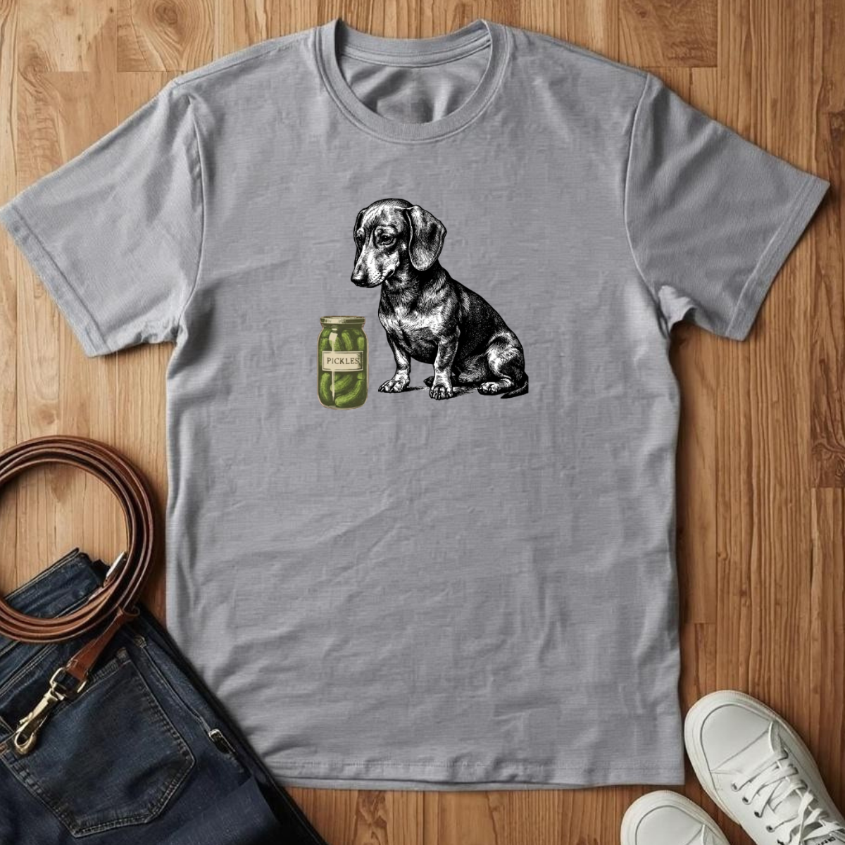 Dachshund Pickle- T-Shirt